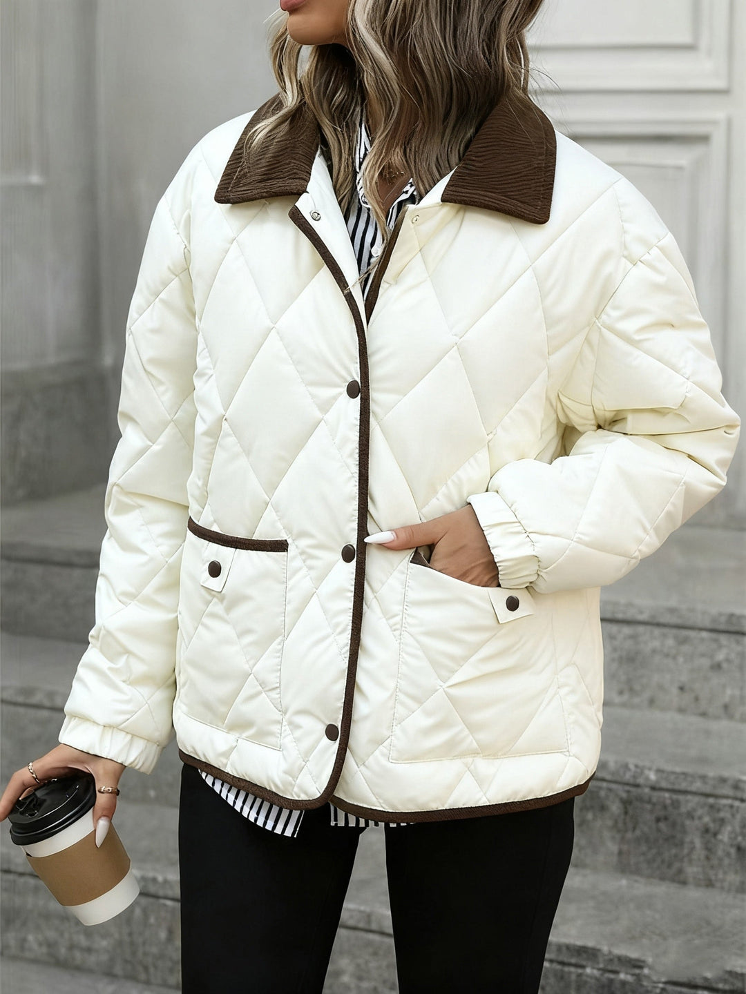Imogen | Diamantquiltad Fodrad Jacka