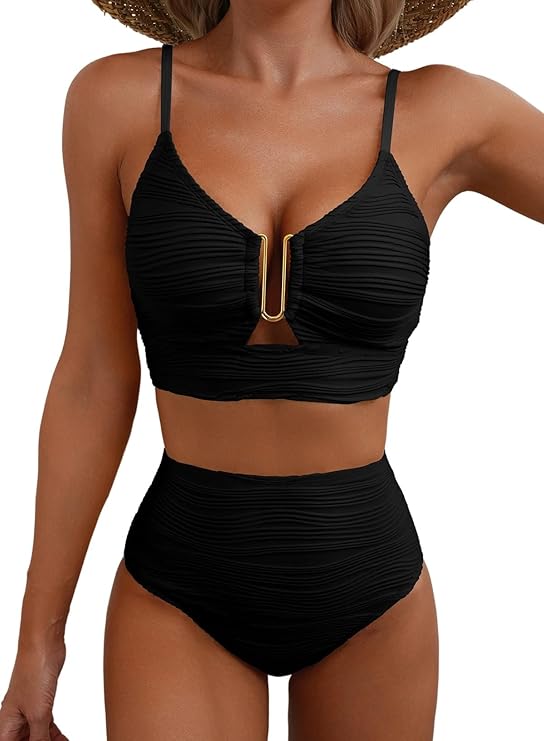 Camryn | Elegant Högmidjad Bikini