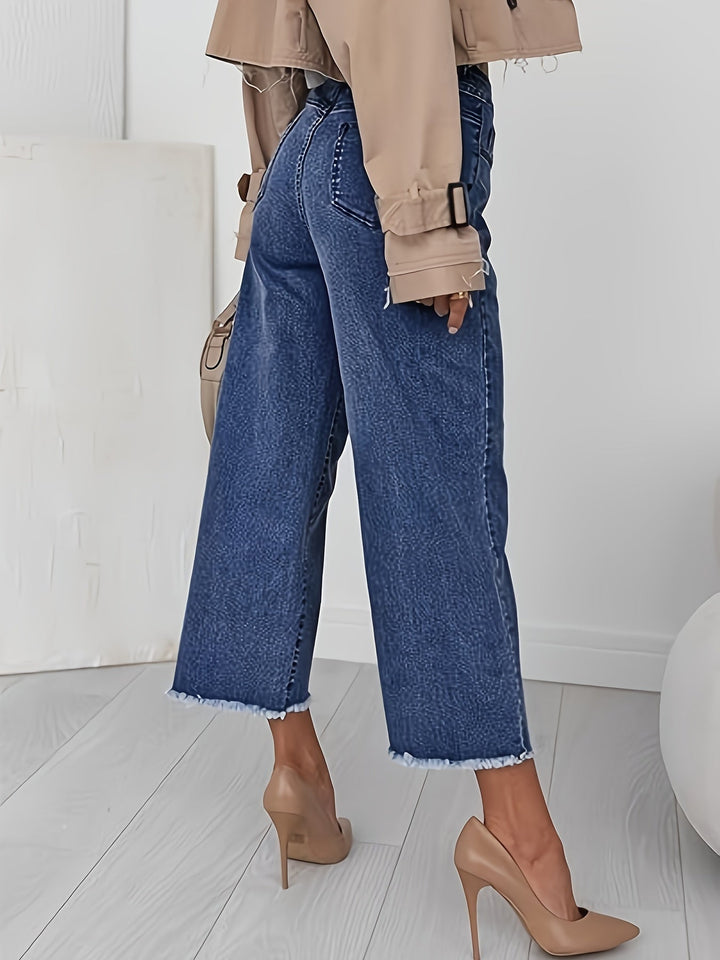 Denise | Skräddarsydda Croppade Raka Jeans