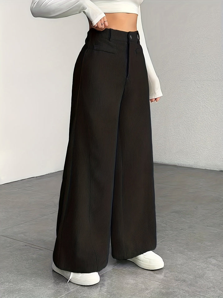Kimberly | Högmidjade Vida Byxor