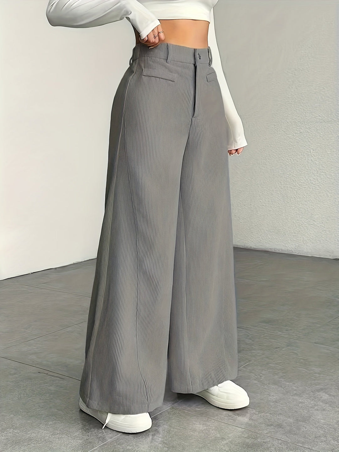 Kimberly | Högmidjade Vida Byxor