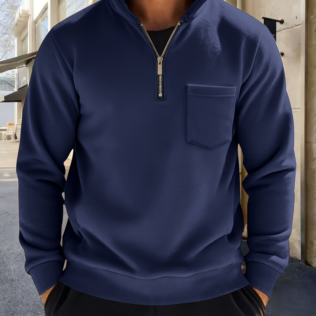 Emmett | Raffinerad Halv-Zip Pullover