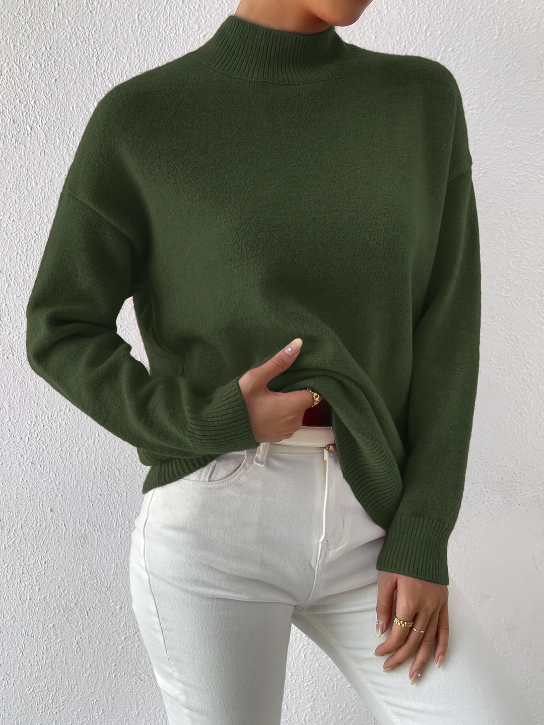 Lorelei | Förfinad Mock Neck Tröja