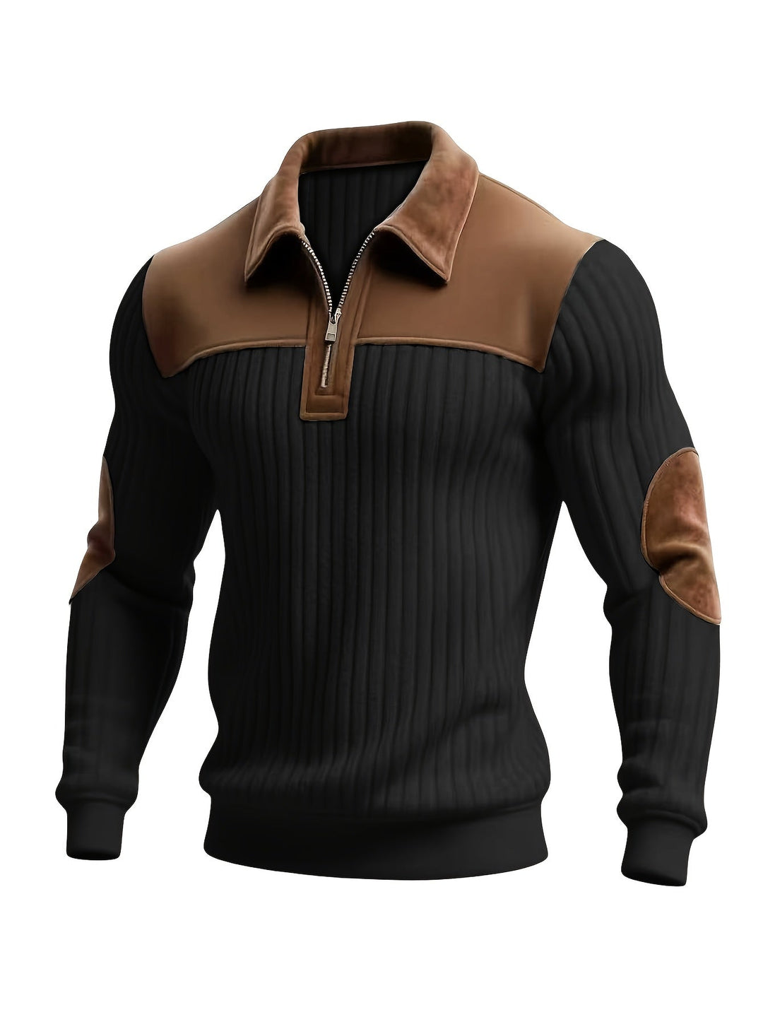 Roland | Tvåfärgad Quarter-Zip Pullover
