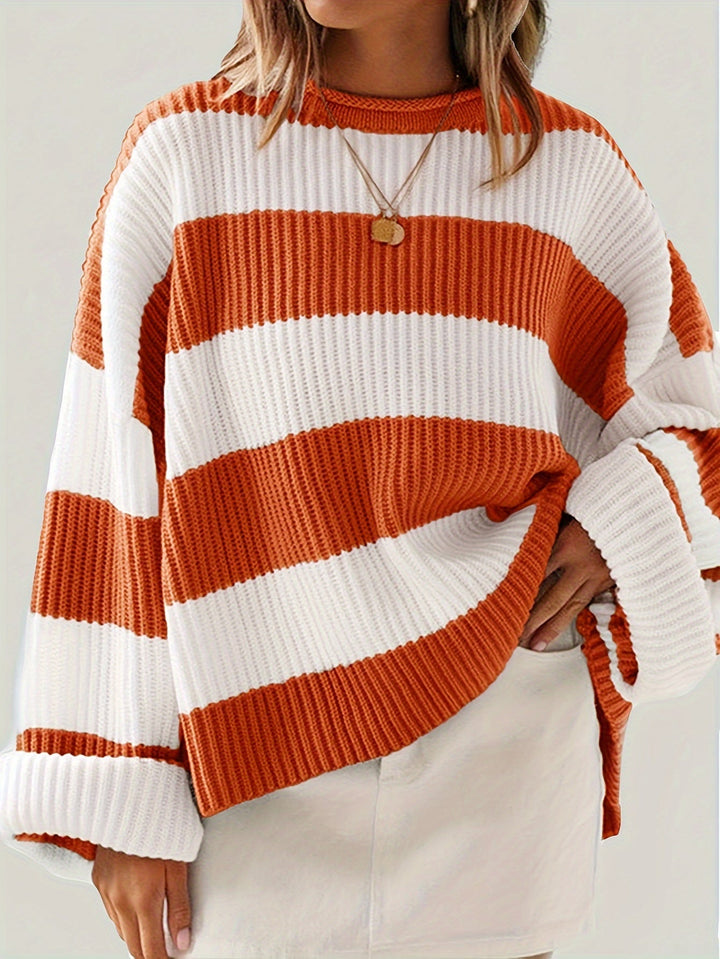 Ivy | Avslappnad Färgblock Sweater