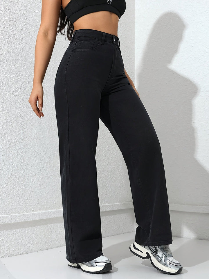 Marguerite Bloom | Högmidjade Vida Byxor