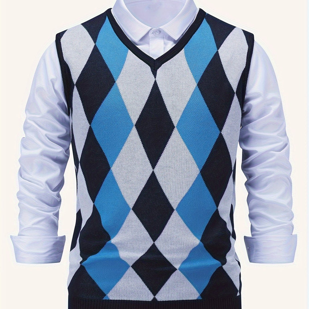 Chandler | Klassisk Argyle Tröja Väster