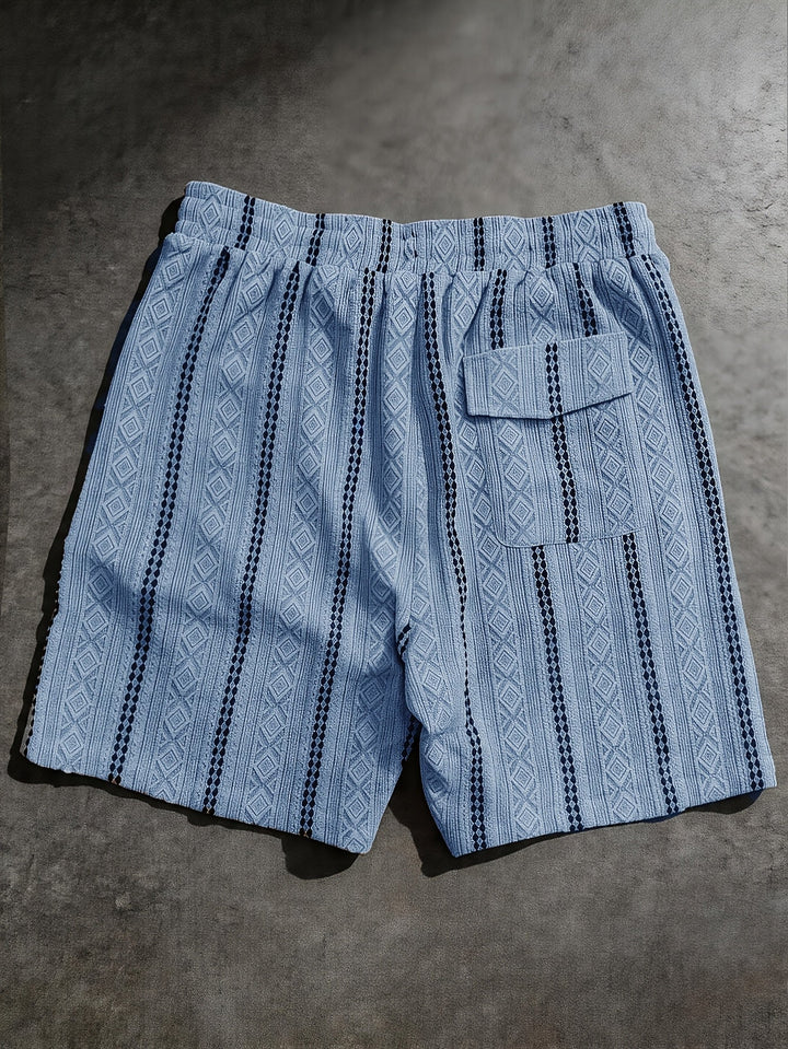 Nolan | Texturerade Drawstring Shorts