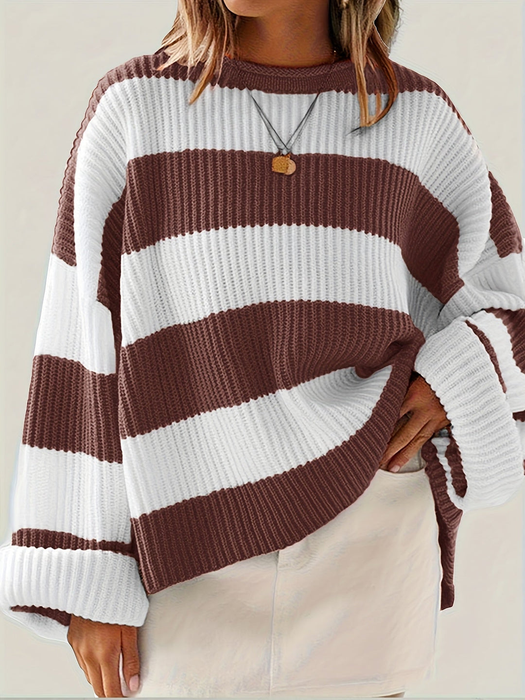 Ivy | Avslappnad Färgblock Sweater