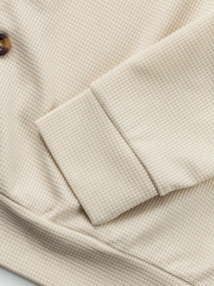Foster | Texturerad Knappjacka