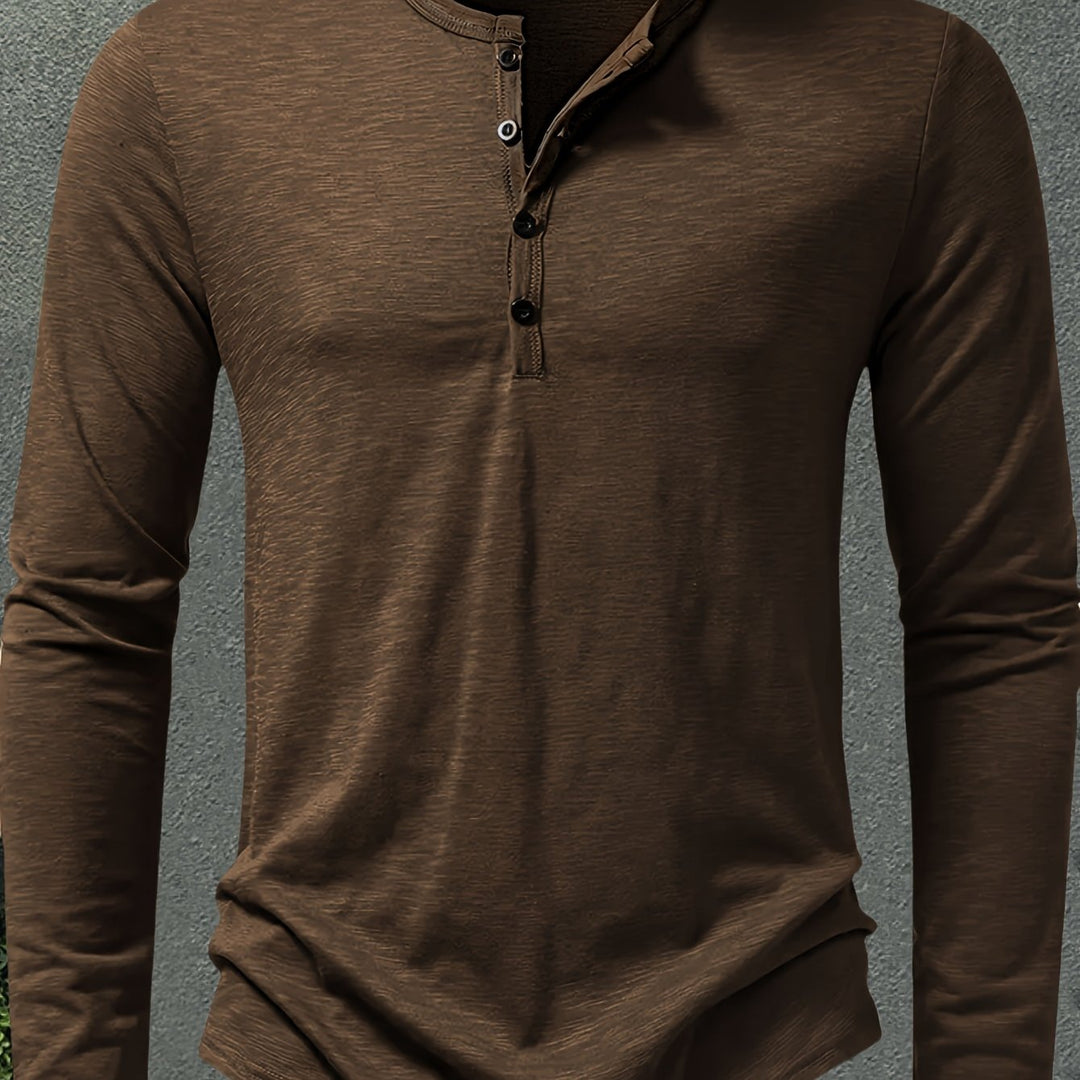 Dalton | Klassisk Knapp-Placket Henley
