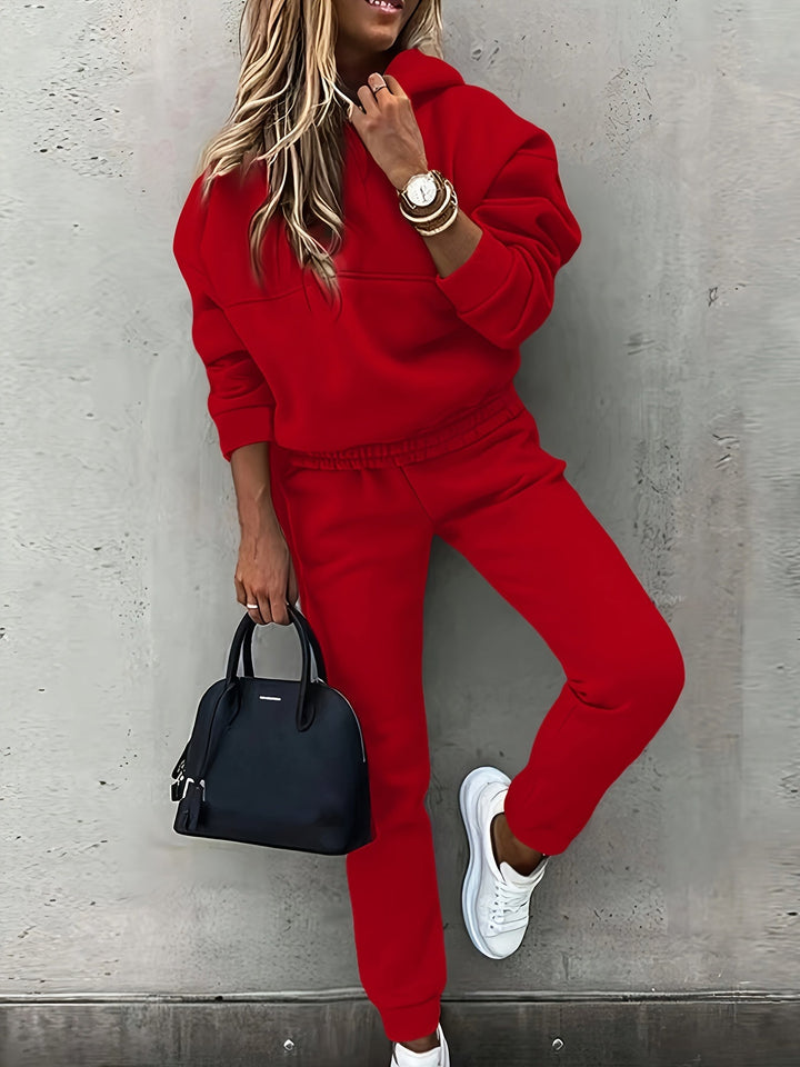 Farrah | Avslappnad Hooded Tvådelad Set