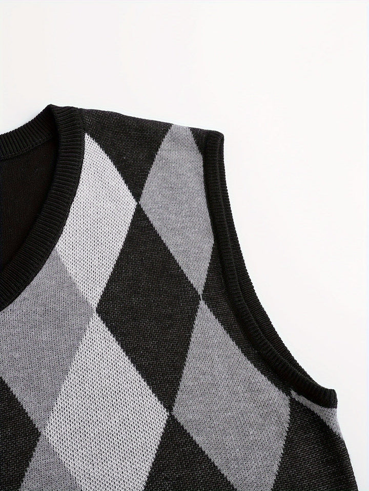 Chandler | Klassisk Argyle Tröja Väster
