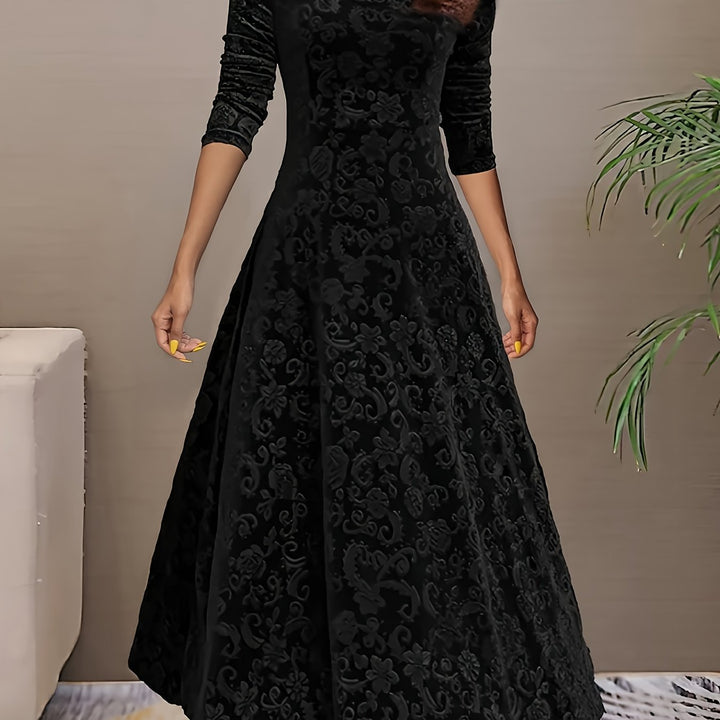 Adeline | Elegant långärmad midi-klänning