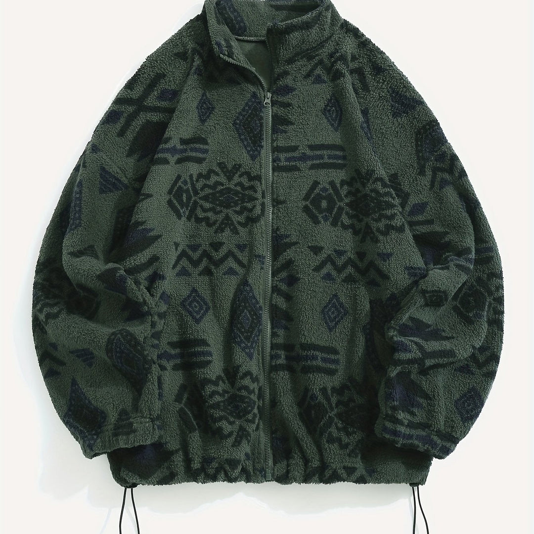 Carmen | Mönstrad Zip-Up Jacka