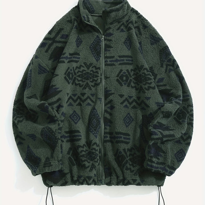 Carmen | Mönstrad Zip-Up Jacka