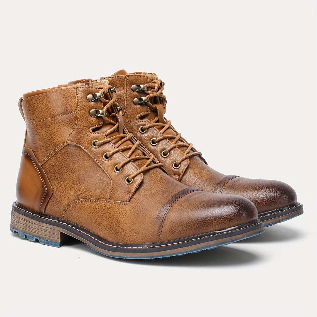 Rupert | Finsydda Cap-Toe Ankstövlar
