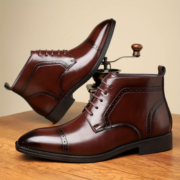 Everly | Raffinerade Cap-Toe Ankelstövlar