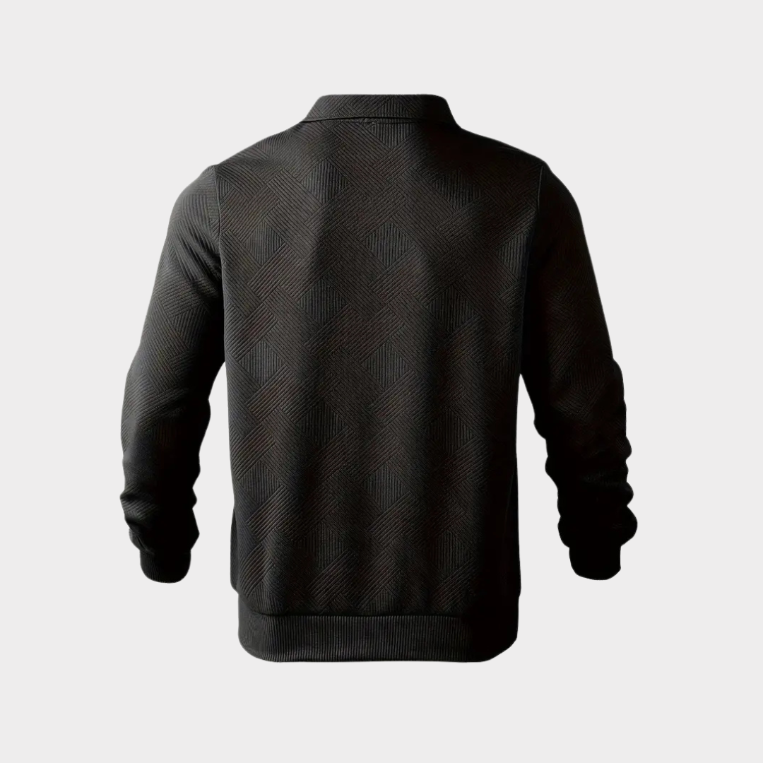 Hudson | Texturerad Halvdraget Pullover