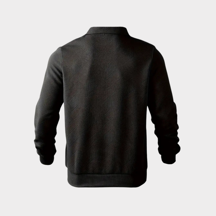 Hudson | Texturerad Halvdraget Pullover