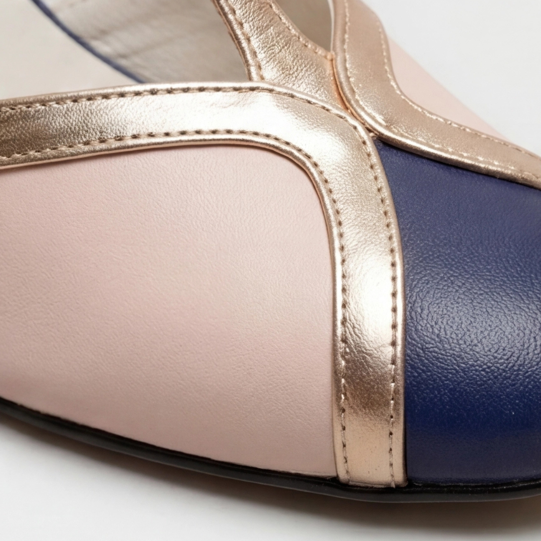 Veronica | Klassisk T-Strap Stängd Tå Klack