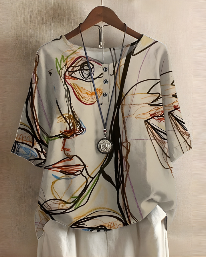 Fiona | Avslappnad Sommar Boho Topp