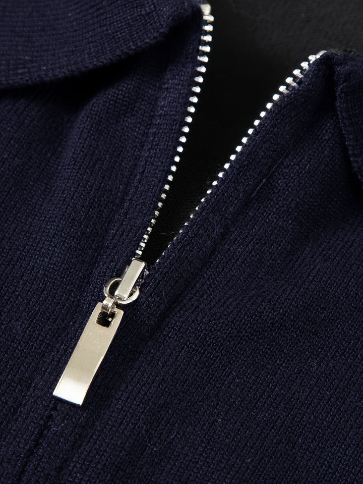 Donovan | Förfinad Quarter-Zip Polo Tröja