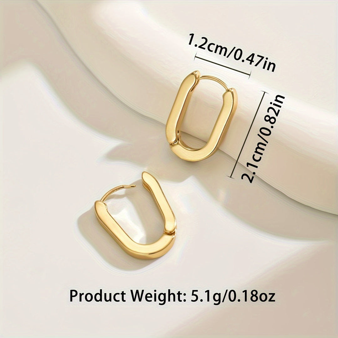 Wanda | Eleganta geometriska hoopsörhängen