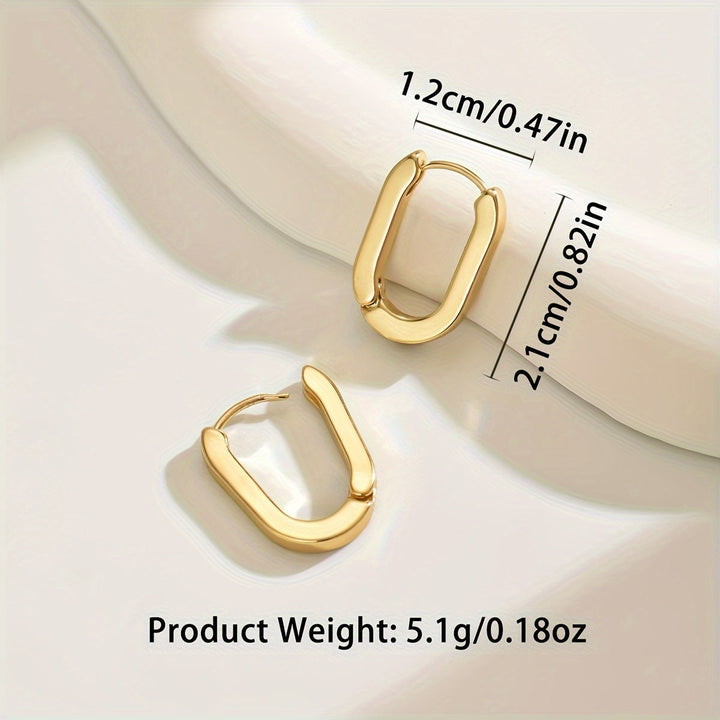 Wanda | Eleganta geometriska hoopsörhängen