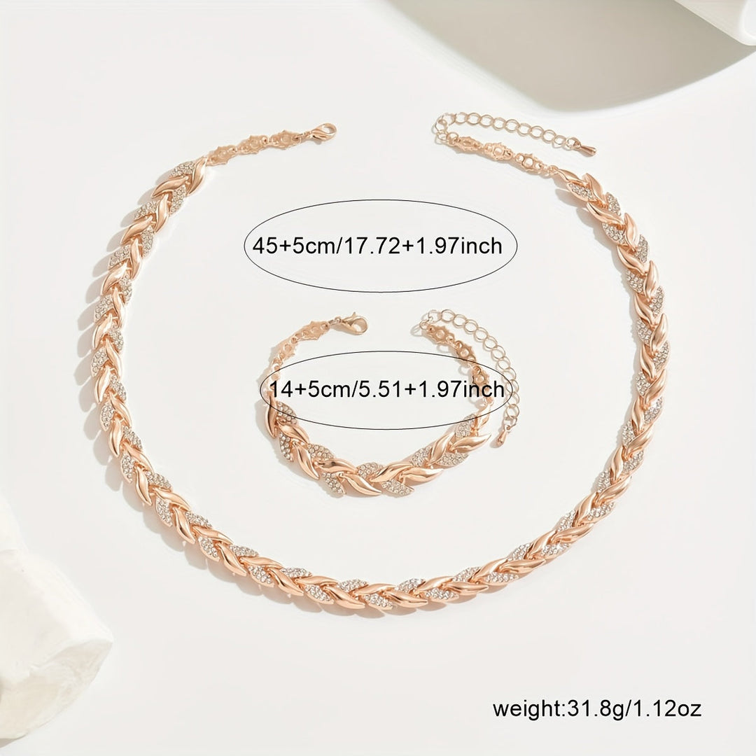 Marlene | Elegant Halsband och Armband Set