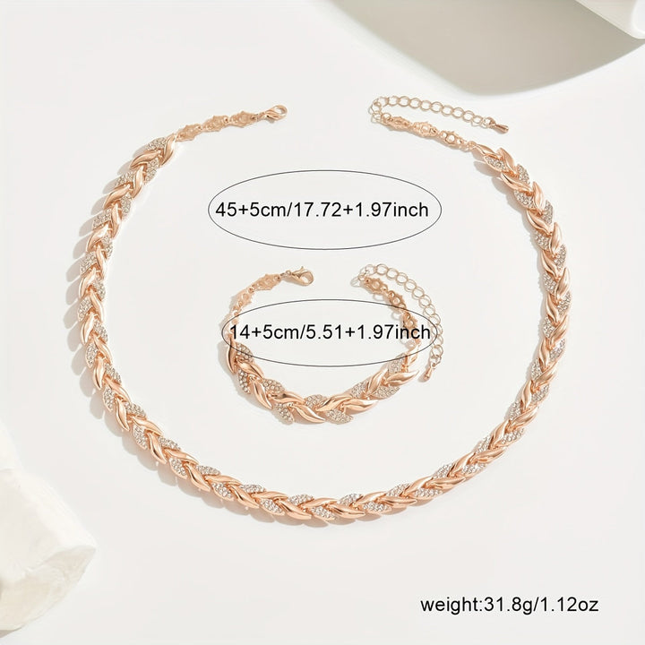 Marlene | Elegant Halsband och Armband Set