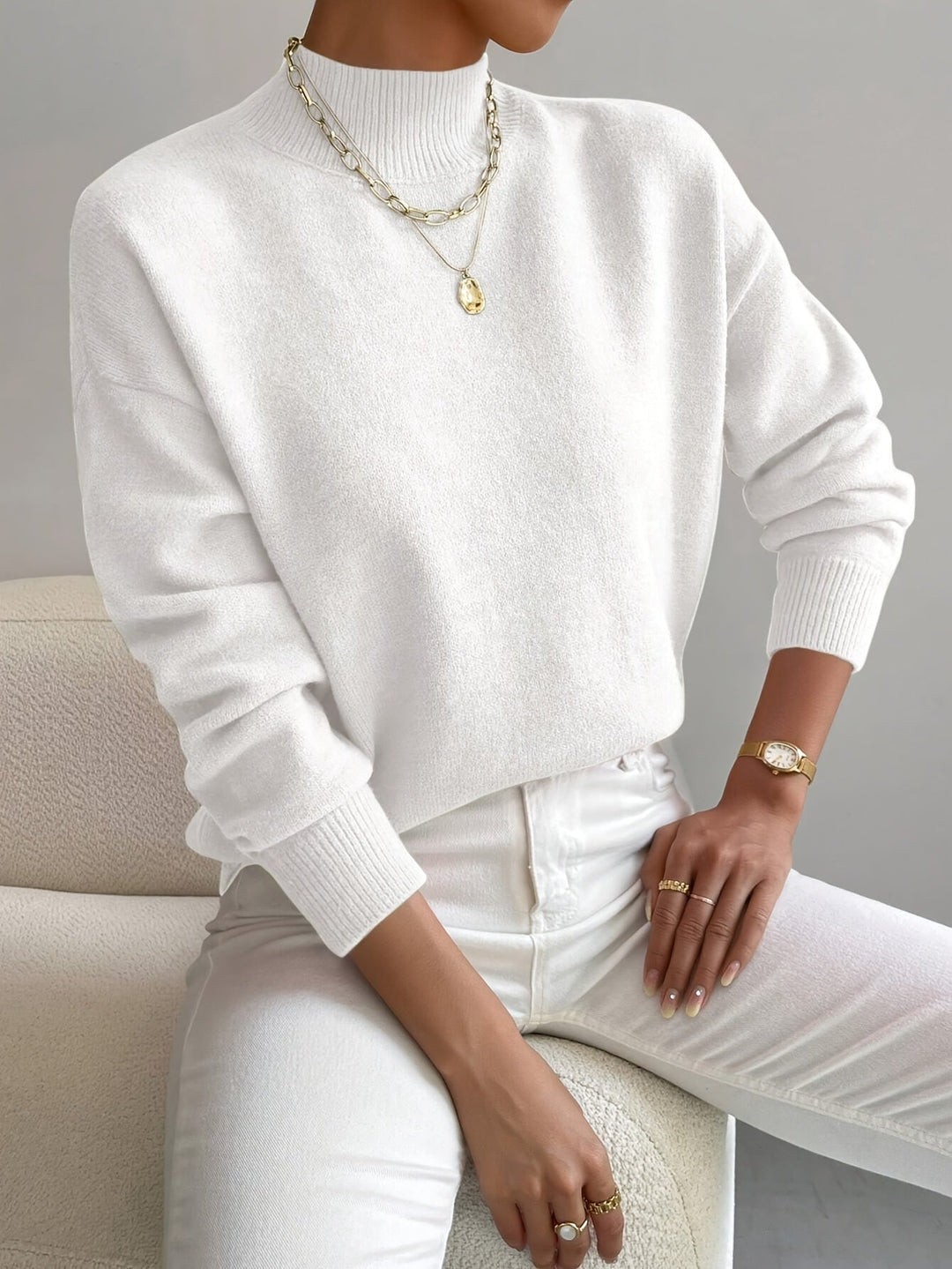 Lorelei | Förfinad Mock Neck Tröja
