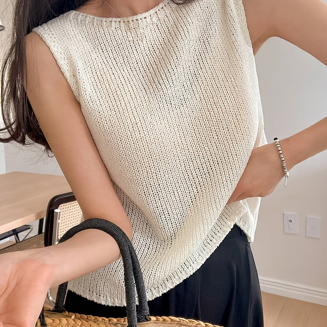 Nina | Avslappnad ärmlös topp