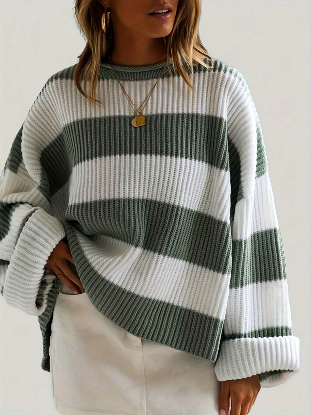 Ivy | Avslappnad Färgblock Sweater