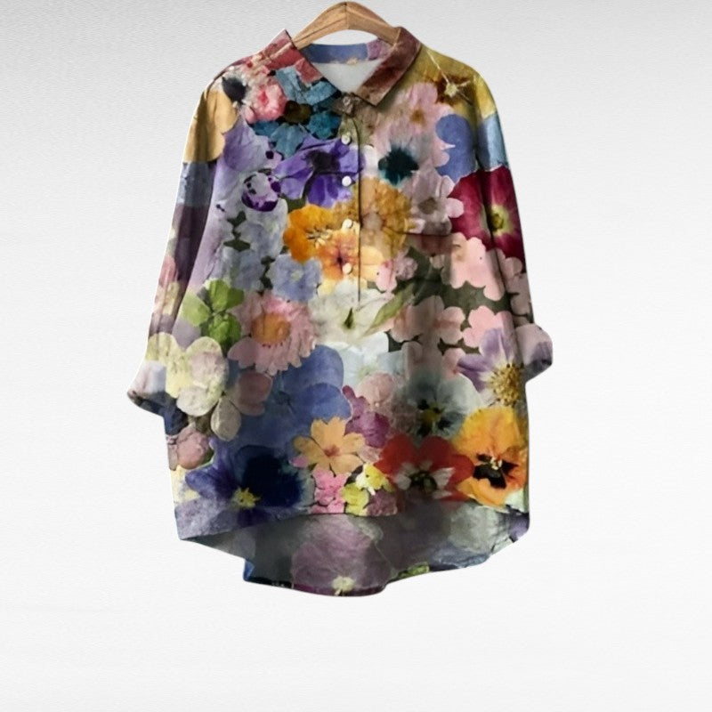 Tabitha | Klassisk Akvarell Blus