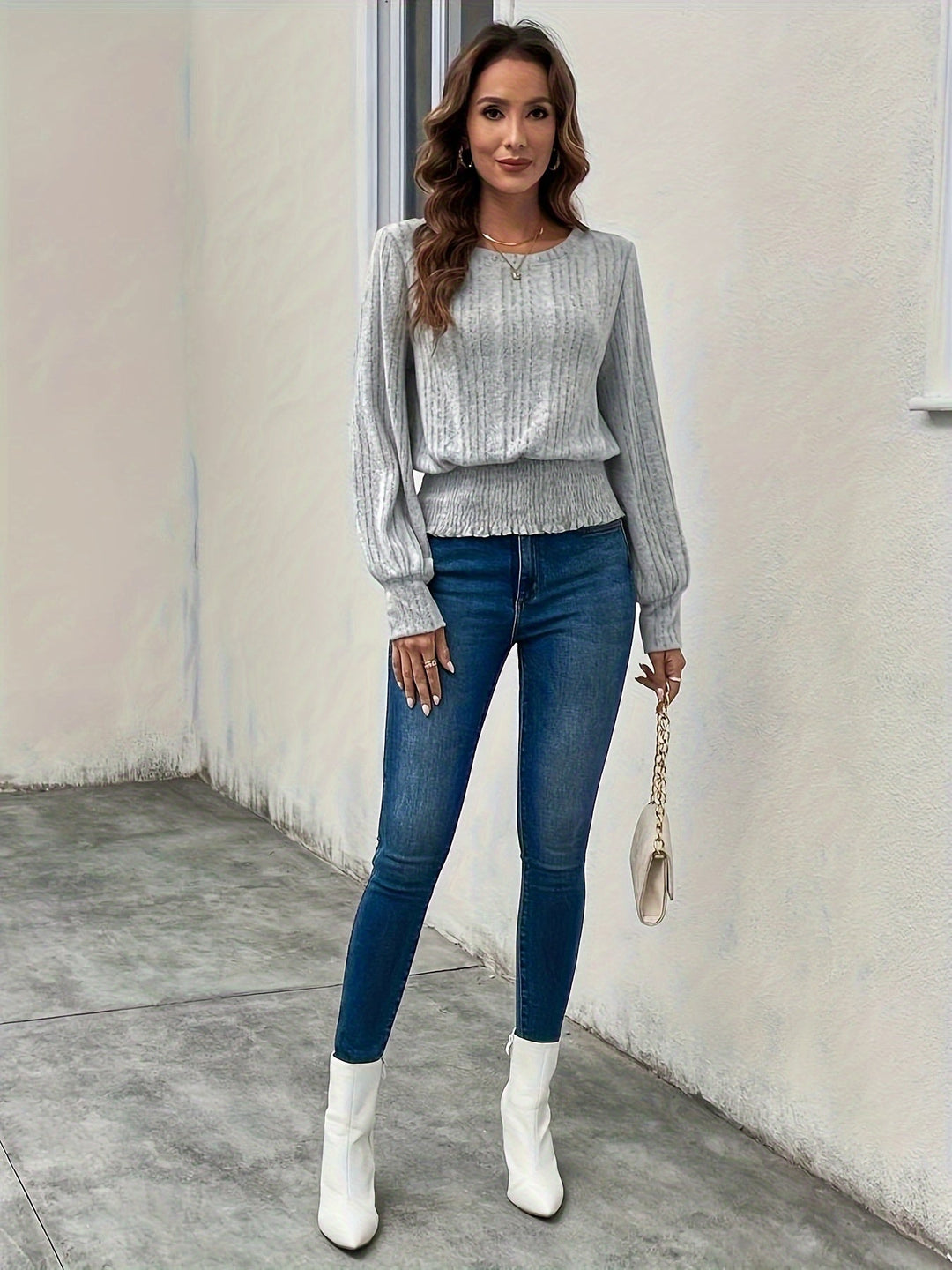 Corinthia | Smockad nederdel Ribbad Topp