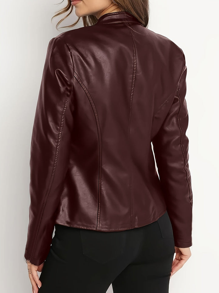 Vivian | Zip-Front Bikerjacka