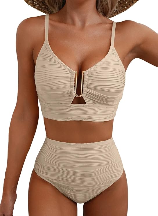 Camryn | Elegant Högmidjad Bikini