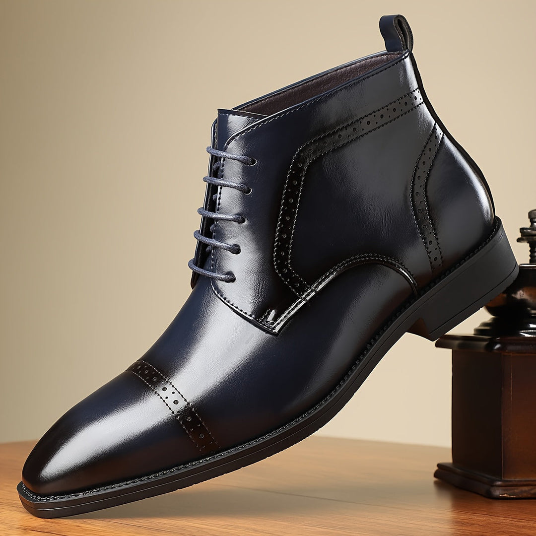 Everly | Raffinerade Cap-Toe Ankelstövlar