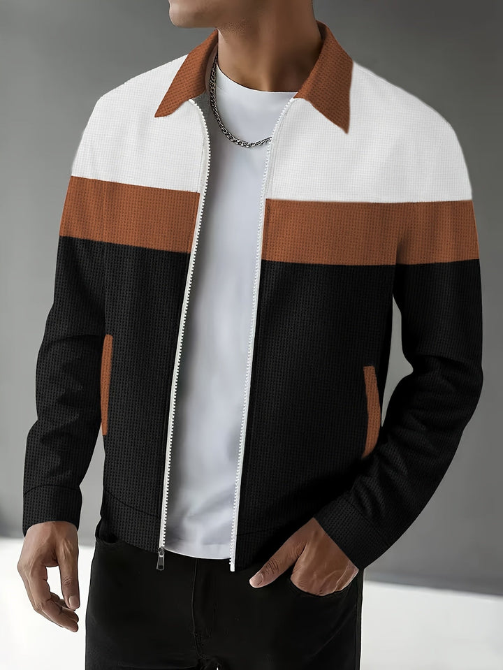 Cameron | Färgblock Zip-Up Jacka