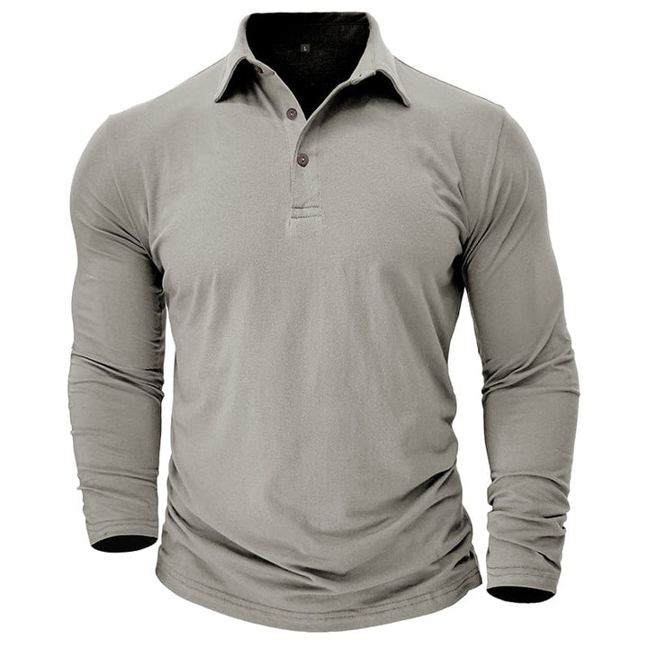 Travis Owen | Stilig Premium Långärmad Polo