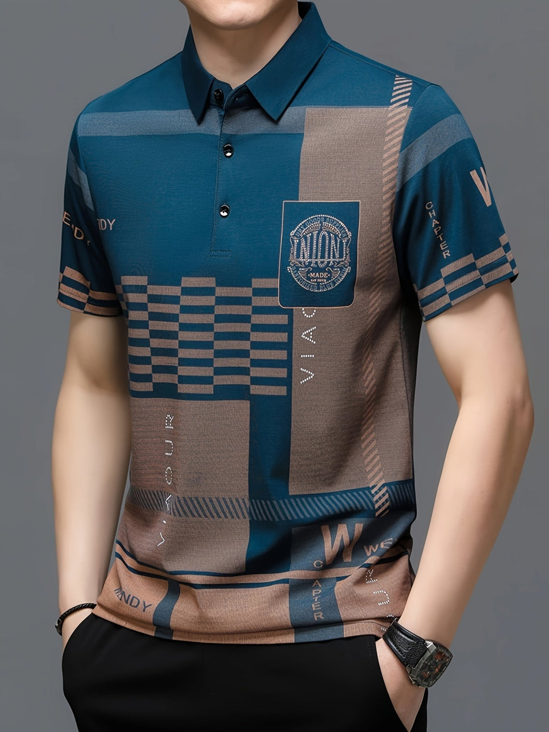 Nathaniel | Fins Colorblock Polo Skjorta