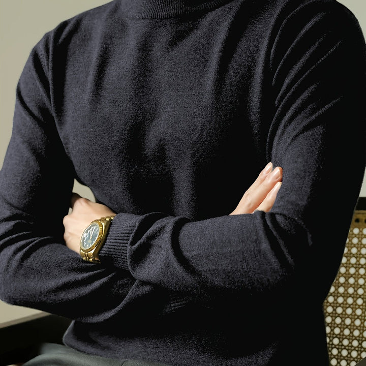 Russell | Finslipad Mock-Neck Tröja