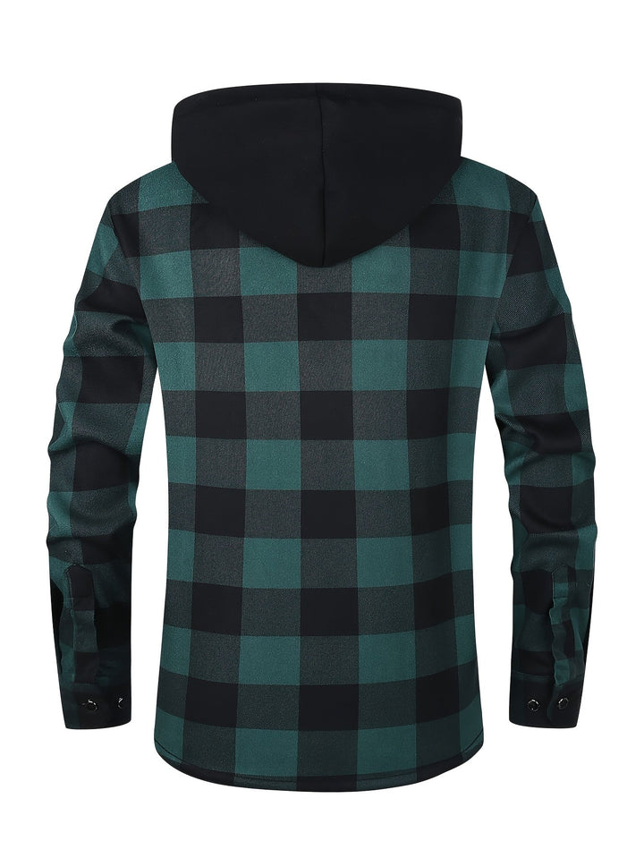 Desmond | Hoodie-rutig skjorta jacka