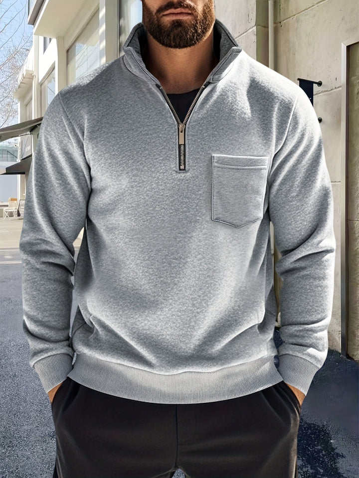 Emmett | Raffinerad Halv-Zip Pullover