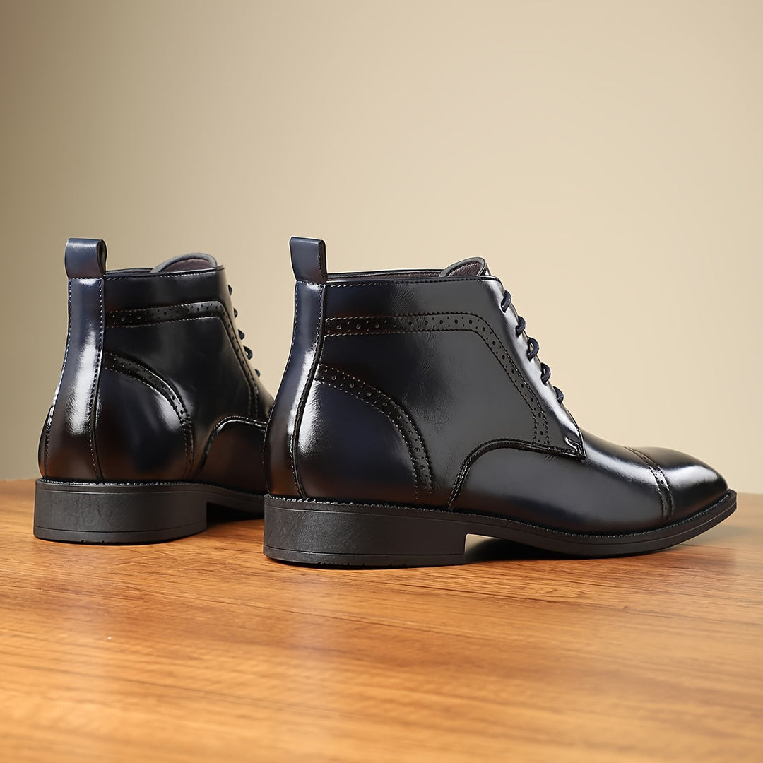 Everly | Raffinerade Cap-Toe Ankelstövlar