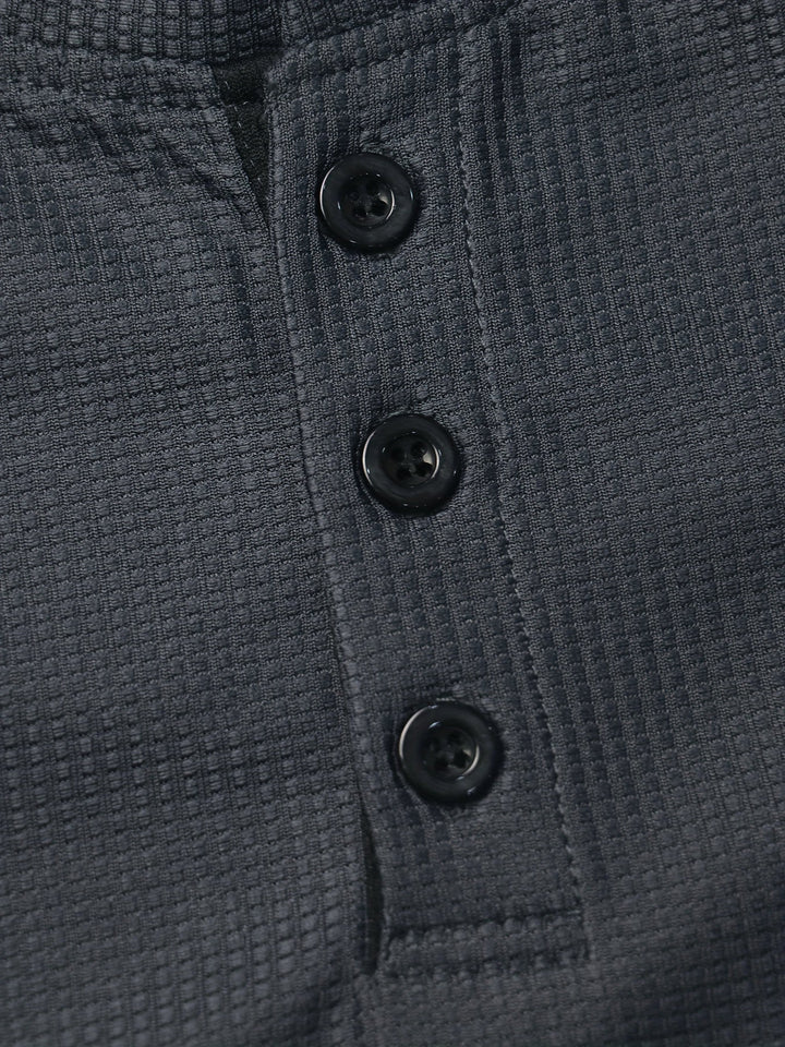 Graham | Klassisk Button Henley Skjorta