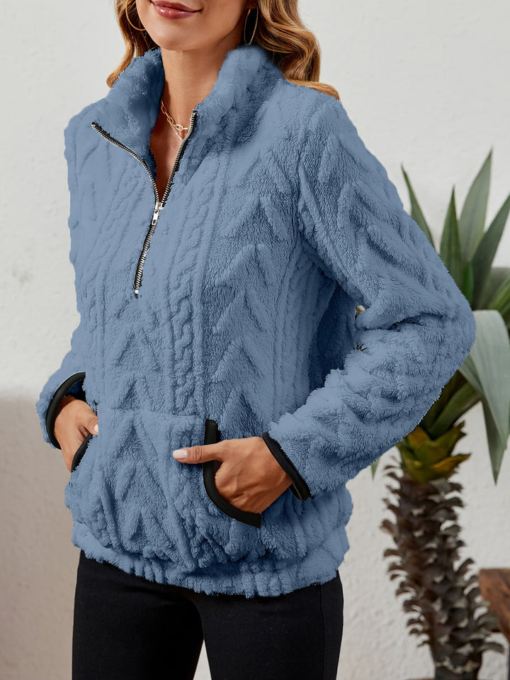 Delilah | Mysig Halvdragkedja Pullover