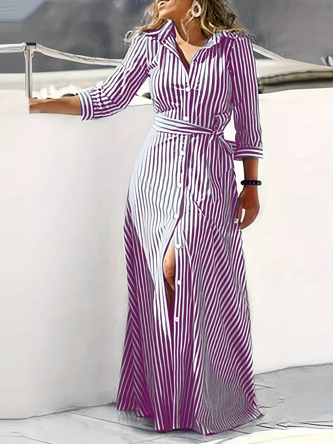 Meredith | Bälteklänning Maxi