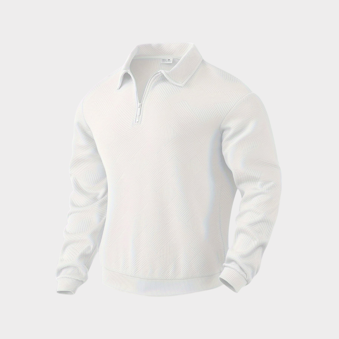 Hudson | Texturerad Halvdraget Pullover